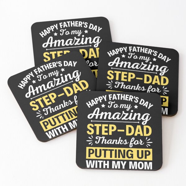 Item preview, Happy Father's Day To My Amazing Step-dad Thanks For Putting Up With My Mom designed and sold by chetan786.