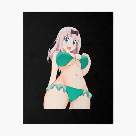 Hot Fujiwara Chika Lewd Bikini Kaguya Sama Love Is War Hentai Ecchi Art Board Print By