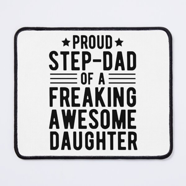 Item preview, Proud Step-dad Of A Freaking Awesome Daughter | Step-dad Father's Day designed and sold by chetan786.