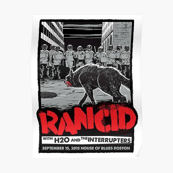 Rancid Punk Rock Poster Poster For Sale By Slemanfans Redbubble