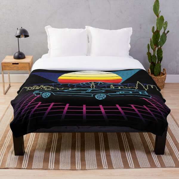 Retro 80s Supra Throw Blanket