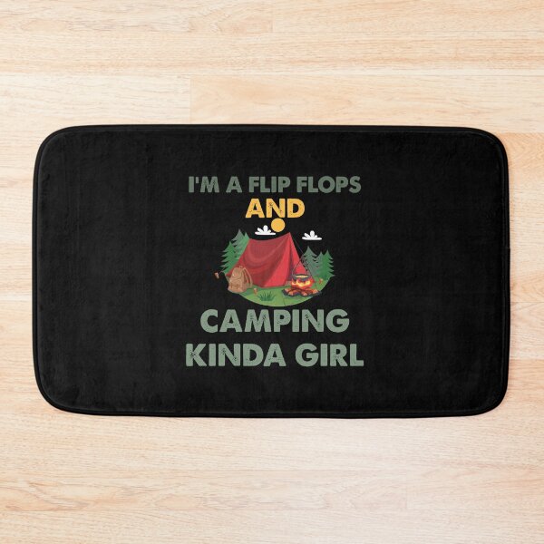 Item preview, i'm a flip flops and camping kinda girl designed and sold by Fislux.