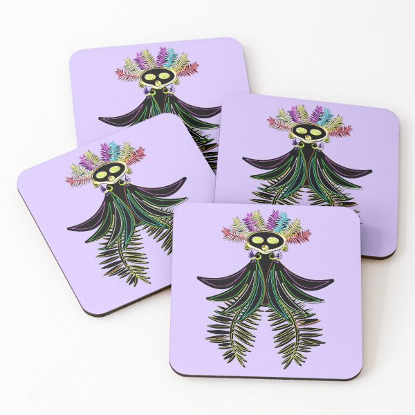Item preview, The black bird of paradise with fluorescent feathers designed and sold by Astralia.