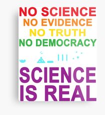 March for Science Real Metallbild
