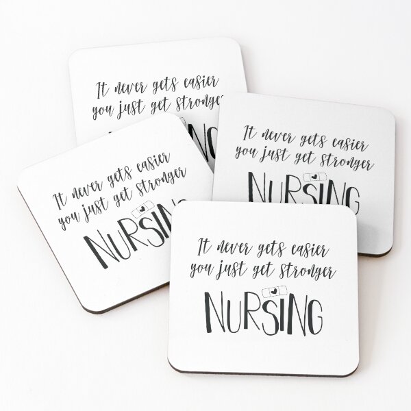 Item preview, i't never gets easier you just get stronger nursing designed and sold by Fislux.