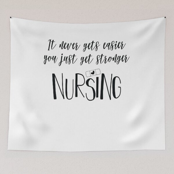 Item preview, i't never gets easier you just get stronger nursing designed and sold by Fislux.
