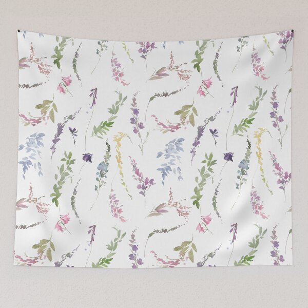 Item preview, Letter D Field Flowers Personalized designed and sold by WildAliceArt.