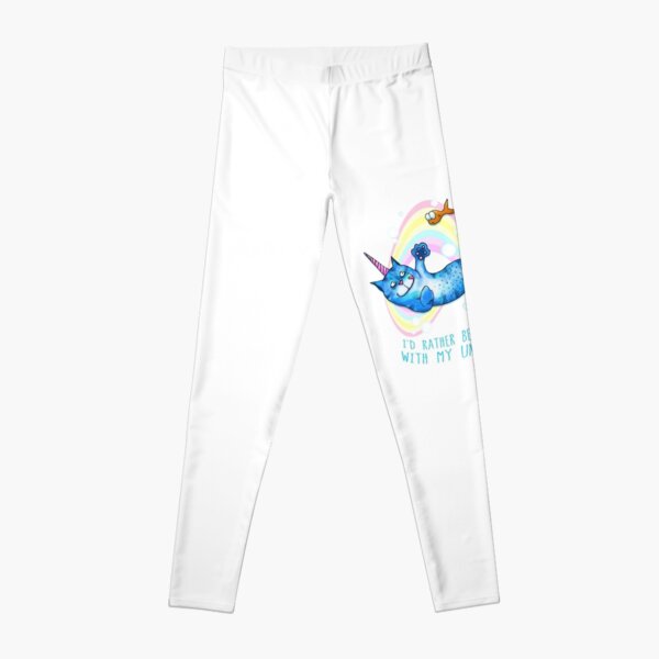 I'd Rather Be Swimming with My Unicatmaid Leggings