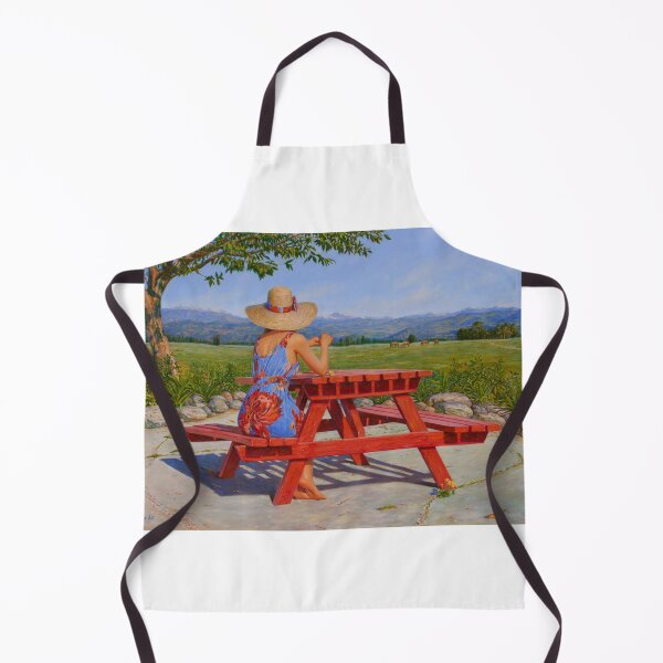 Item preview, Summer Pastoral (woman at farm field) designed and sold by Don-Li.