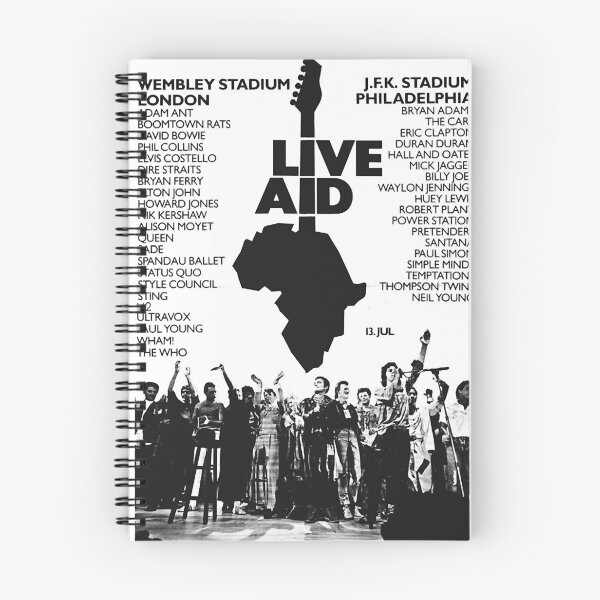 Artikelvorschau, Live Aid &x27;85 klassisches T-Shirt entworfen und verkauft von AngieLundy.