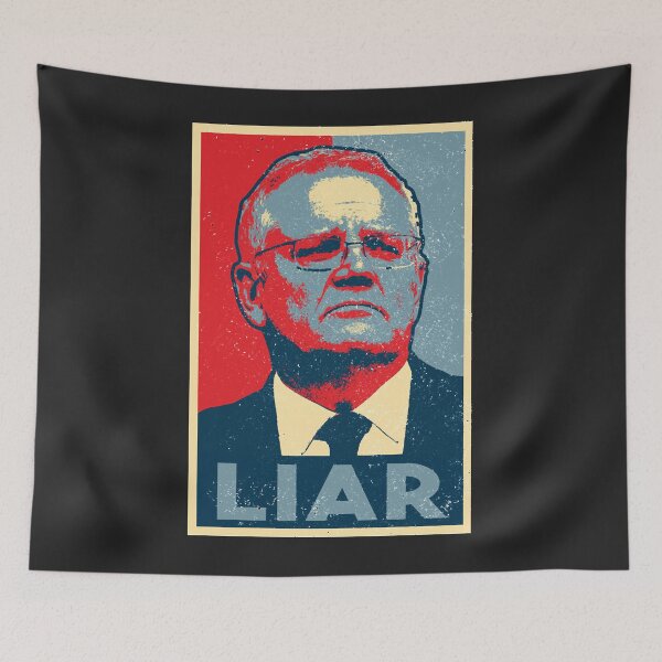 Item preview, LIAR Scott Morrison [Worn Design] Essential T-Shirt designed and sold by AngieLundy.