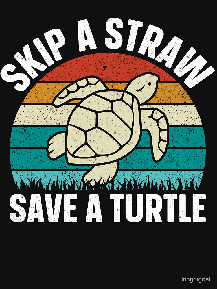 Skip the Straw Turtle Tee