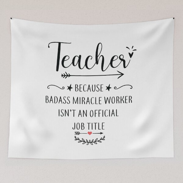 Item preview, Teacher because badass miracle worker asn't an designed and sold by Fislux.