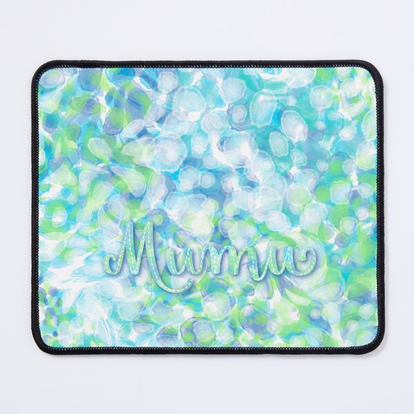 Item preview, MUMU - Personalized watercolor design with the name of MUMU, in green, turquoise and purple. designed and sold by CristelDesign.
