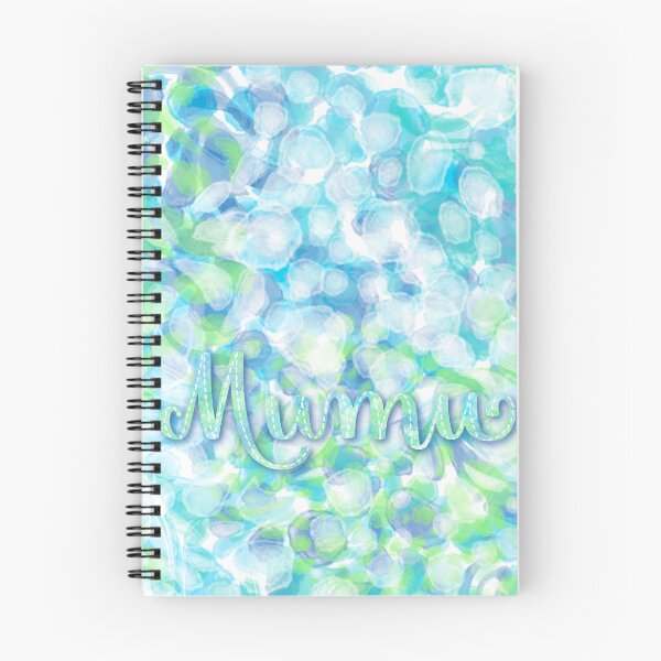 Item preview, MUMU - Personalized watercolor design with the name of MUMU, in green, turquoise and purple. designed and sold by CristelDesign.
