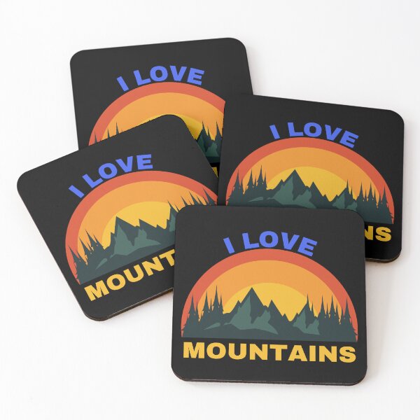 Item preview, I Love Mountains Sunset designed and sold by NoSpecialShop.