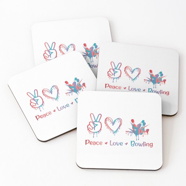 Item preview, Peace Love Bowling Sublimation designed and sold by Fislux.