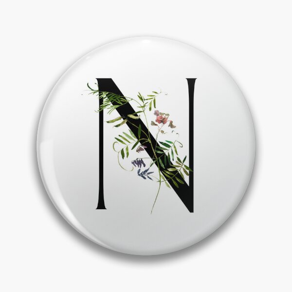 Item preview, Letter N Summer Flowers designed and sold by WildAliceArt.