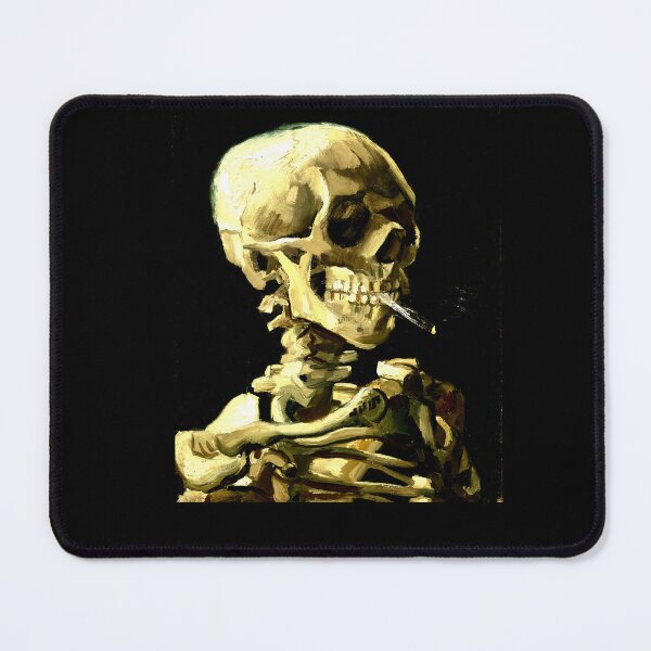 Item preview,  Vincent Van Gogh's Skull with a Burning Cigarette Optimized Image designed and sold by ElitArt.