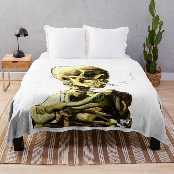 Item preview,  Vincent Van Gogh's Skull with a Burning Cigarette Optimized Image designed and sold by ElitArt.