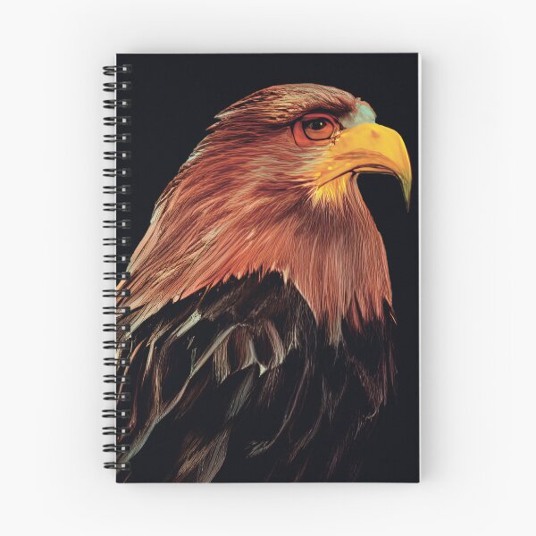 Item preview, eagle on black background designed and sold by canvas-art.