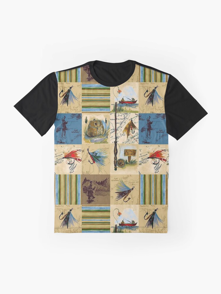 Reel Men Fish Fishing Theme Collage Graphic T-Shirt for Sale by  HavenDesign