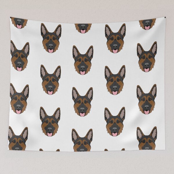 Item preview, Black Masked Short Haired Red German Shepherd designed and sold by arisaidesigns.