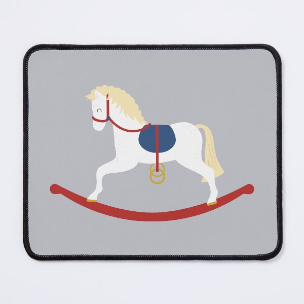 Item preview, Cute Blue and Red Rocking Horse designed and sold by StudioShine.