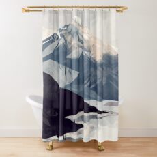 Calming Mountain Shower Curtain