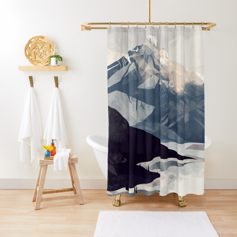 Calming Mountain Shower Curtain