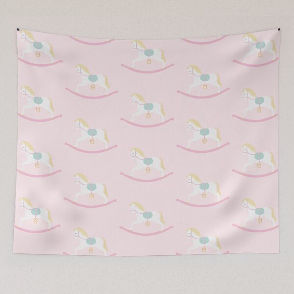 Item preview, Cute Pink Rocking Horse designed and sold by StudioShine.