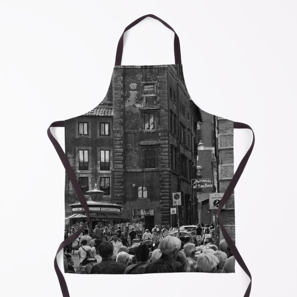 Item preview, Busy crowded street in Rome, Italy | Street & Travel Photography | Black & White Fine Art Photo designed and sold by Diana van Neck.