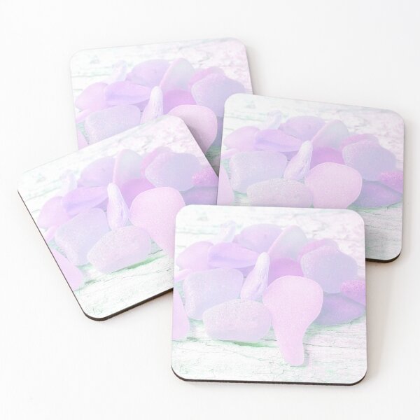 Item preview, Pastel Soft Girl Aesthetic Style Lilac Sea Glass Beachy Minimalism Decor Photo 6 of 8 designed and sold by Beachy.