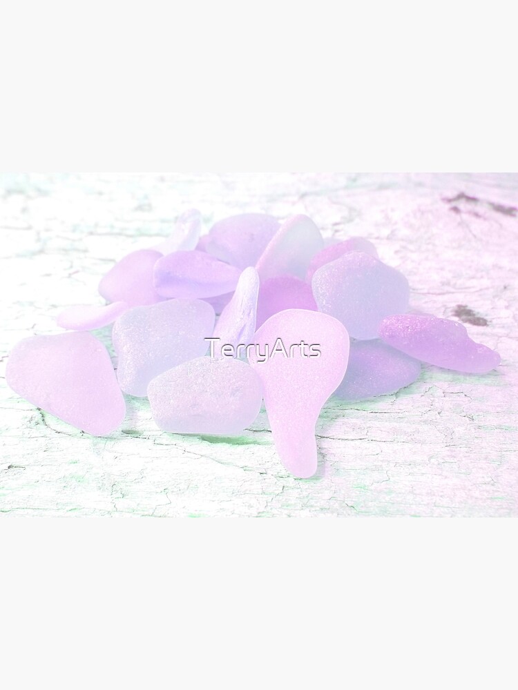 "Pastel Soft Girl Aesthetic Style Lilac Sea Glass Beachy Minimalism