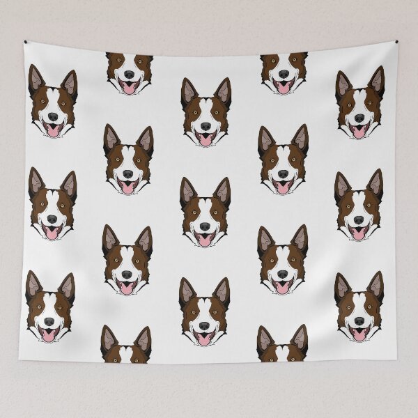Item preview, Chocolate and White Border Collie designed and sold by arisaidesigns.