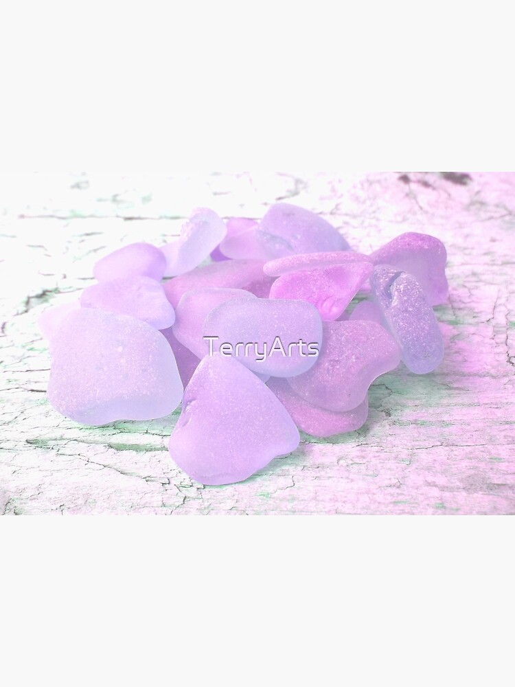 "Pastel Soft Girl Aesthetic Style Lilac Sea Glass Beachy Minimalism