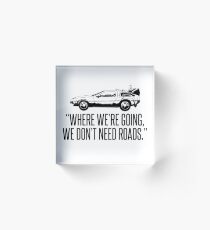 Back to the Future Movie Acrylic Block