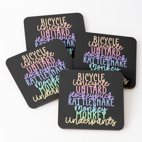 Item preview, Monkey Monkey Underpants Rainbow Fan Quote Black designed and sold by HaTuanKACA.