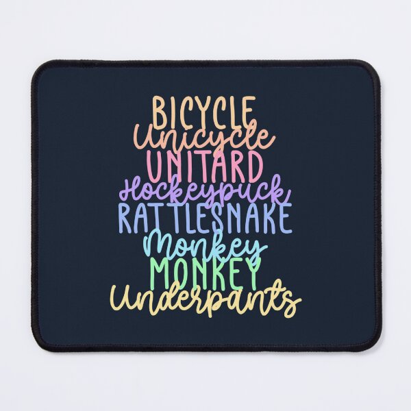 Item preview, Monkey Monkey Underpants Rainbow Fan Quote Black designed and sold by HaTuanKACA.