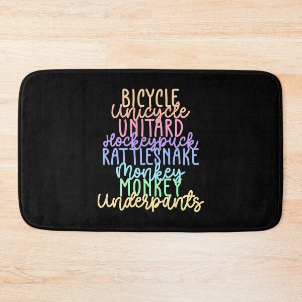 Item preview, Monkey Monkey Underpants Rainbow Fan Quote Black designed and sold by HaTuanKACA.