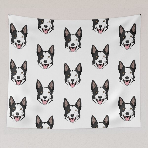 Item preview, Black and White Spots Border Collie designed and sold by arisaidesigns.