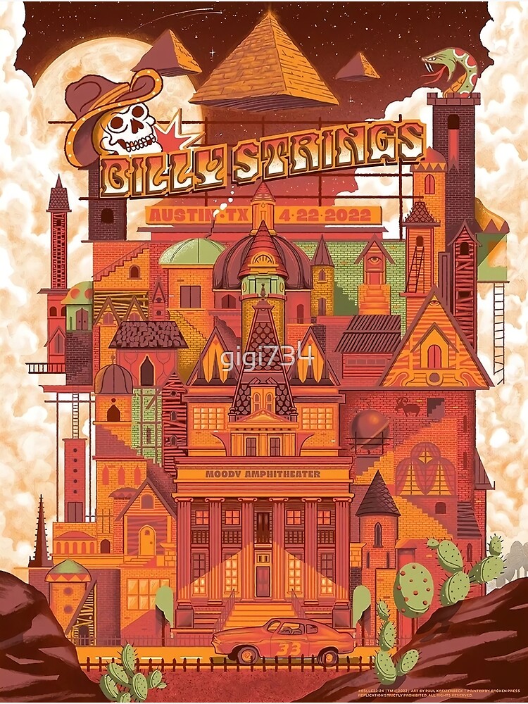 "the Tour 2022 string cheese incident Moodv amphitheater" Art Print for