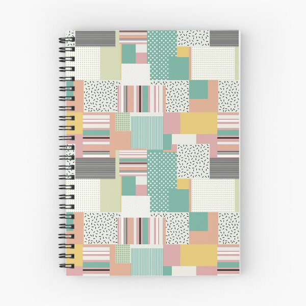 Item preview, Green and Coral Geometric Patterned Squares designed and sold by shadowbright.