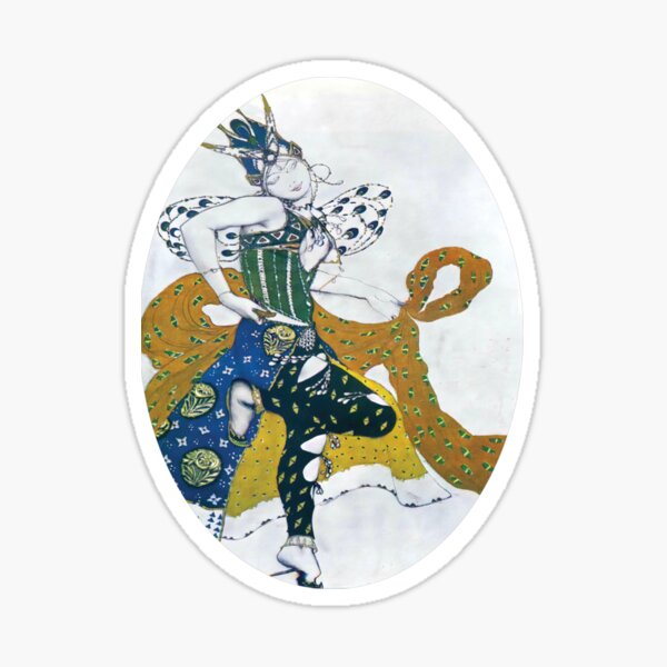 Sketch for the ballet La Peri by Paul Dukas by Bakst Leon Remastered Sticker