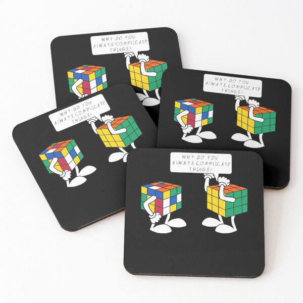 Item preview, Why Do You Always Complicate Things Rubik Rubix Rubics Player Cube designed and sold by Alice12Trainorx.
