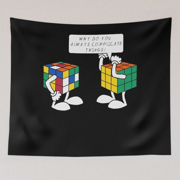 Item preview, Why Do You Always Complicate Things Rubik Rubix Rubics Player Cube designed and sold by Alice12Trainorx.
