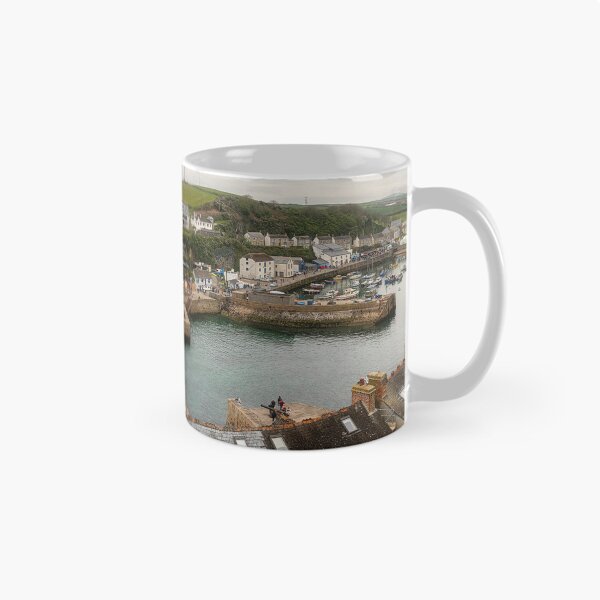 Item preview, Porthleven Harbour Cornwall with fishing boats designed and sold by kathleenjean.
