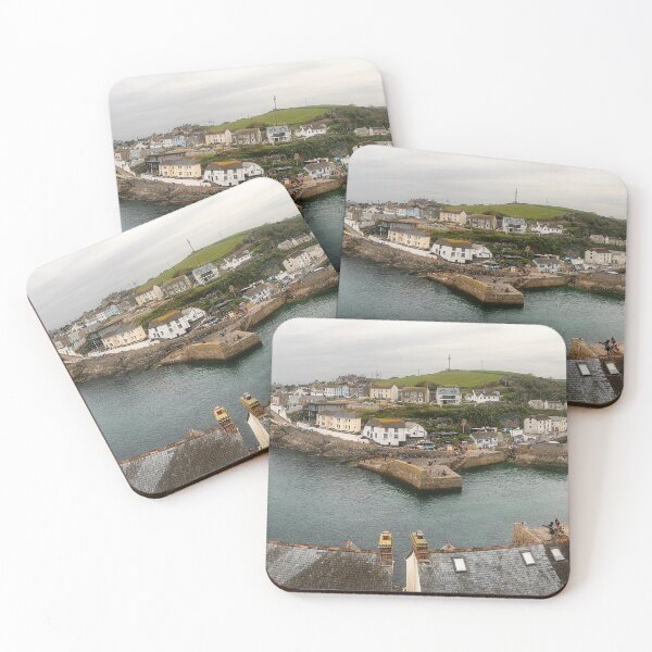 Item preview, Porthleven Harbour Cornwall with fishing boats designed and sold by kathleenjean.