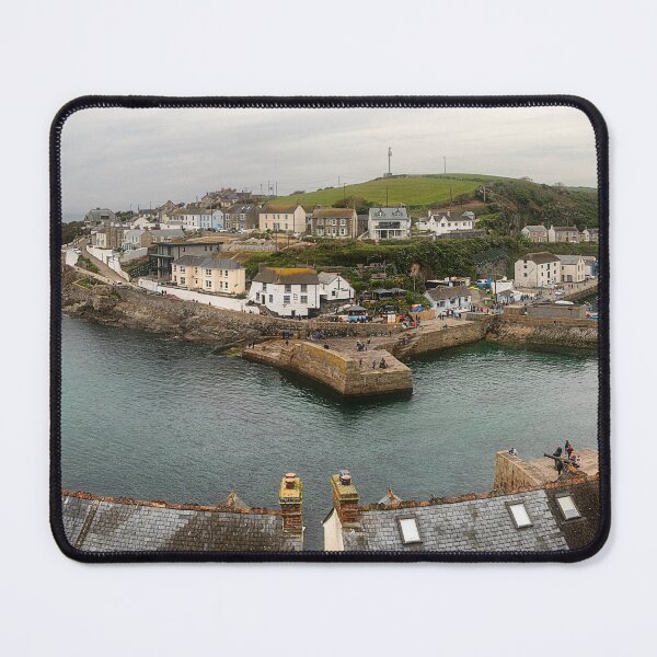 Item preview, Porthleven Harbour Cornwall with fishing boats designed and sold by kathleenjean.