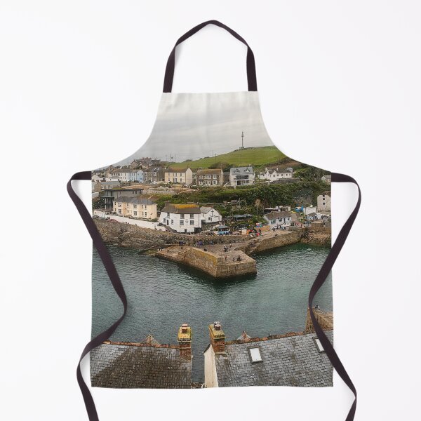 Item preview, Porthleven Harbour Cornwall with fishing boats designed and sold by kathleenjean.